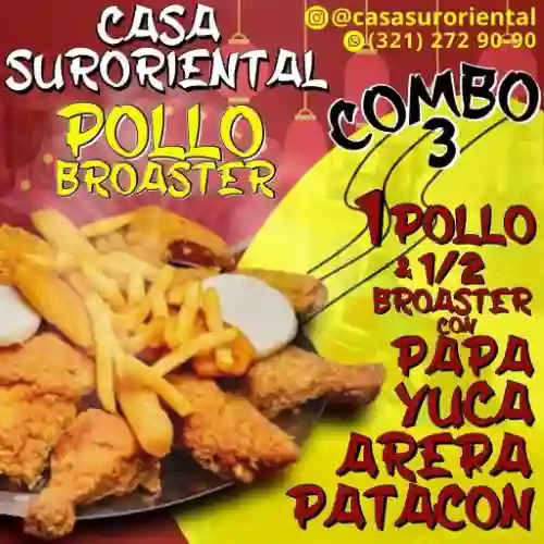 Pollo Broaster en Combo Familiar