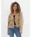 Chaqueta Mujer Café Talla MEDIUM American Eagle