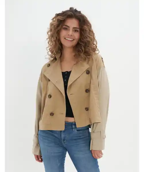 Chaqueta Mujer Café Talla MEDIUM American Eagle