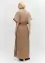 Falda Toffu-A Camel Talla L Mujer Mango