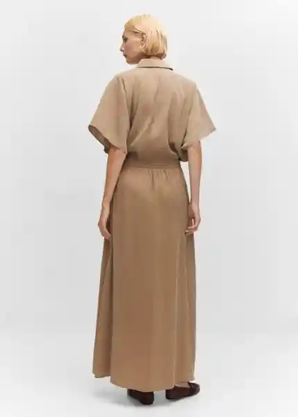 Falda Toffu-A Camel Talla L Mujer Mango