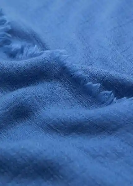Fular Spiagia Azul Talla 99 Mujer Mango