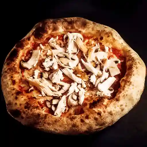 Pizza pollo funghi