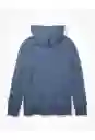 Buzo Hombre Azul Talla MEDIUM American Eagle