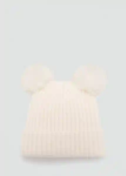 Gorro Pompon Crudo Talla 94 Niñas Mango