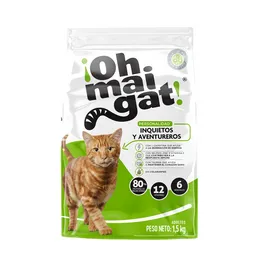 Ohmaigat Alimentos para Gatos Inquietos 1,5kg