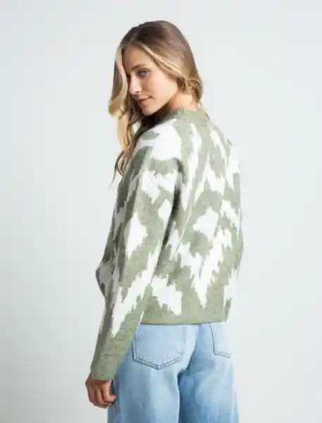 Saco Tejido Mujer Verde Oleo Medio Talla S 489E050 Naf Naf