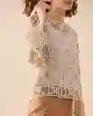 Blusa Tejido Crudo Nevisca Claro Talla M 661G000 Esprit