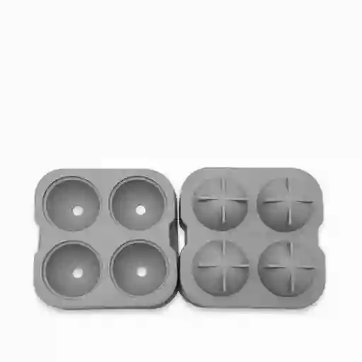 Molde Capacidad 4 Hielos Redondos en Silicona Ambiente Gourmet