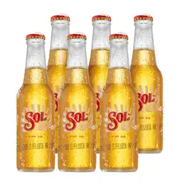 Sol Cerveza Bnr 250 mL x 6 Und