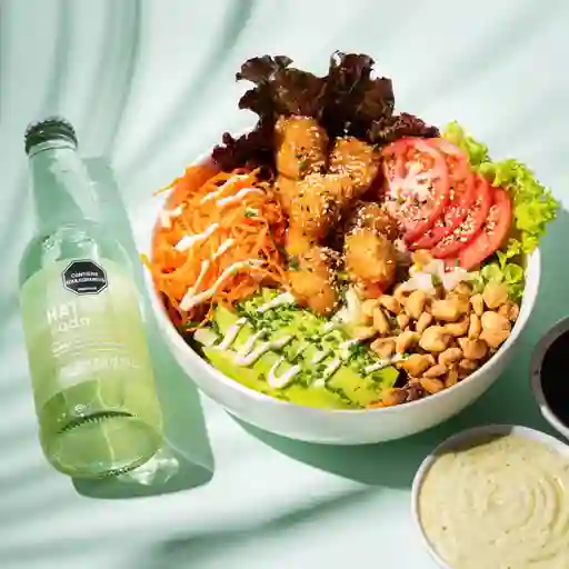 Combo Bowl Ensalada Pollo Agridulce