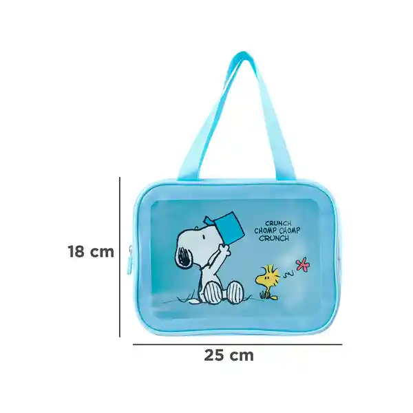 Organizador Para Viaje Serie Snoopy Colorful Azul Miniso