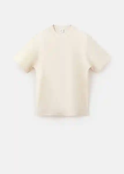 Camiseta Roland Blanco Talla S Hombre Mango