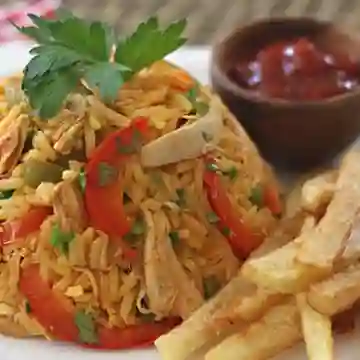 Medio Arroz con Pollo