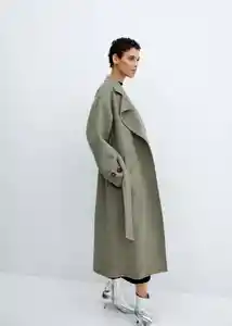 Abrigo Verdi Khaki Talla 18 Mujer Mango