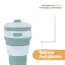 Vaso Plástico Plegable de Silicona de Verde 350 mL Serie Miniso