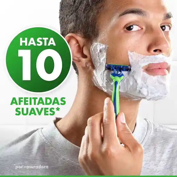 GILLETTE Prestobarba 3 Sensitive Cuchilla de Afeitar con Aloe Máquina de Afeitar Hombre Desechable Afeitada con Menos Irritación Afeitadora para Piel Sensible 3 Uds