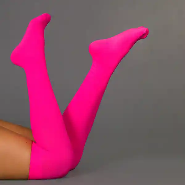 Medias Liguero Clásicas Rosadas Cereza Lingerie