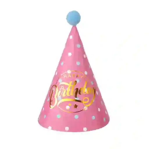 Miniso Sombrero de Fiesta de Cumpleaños Rosa