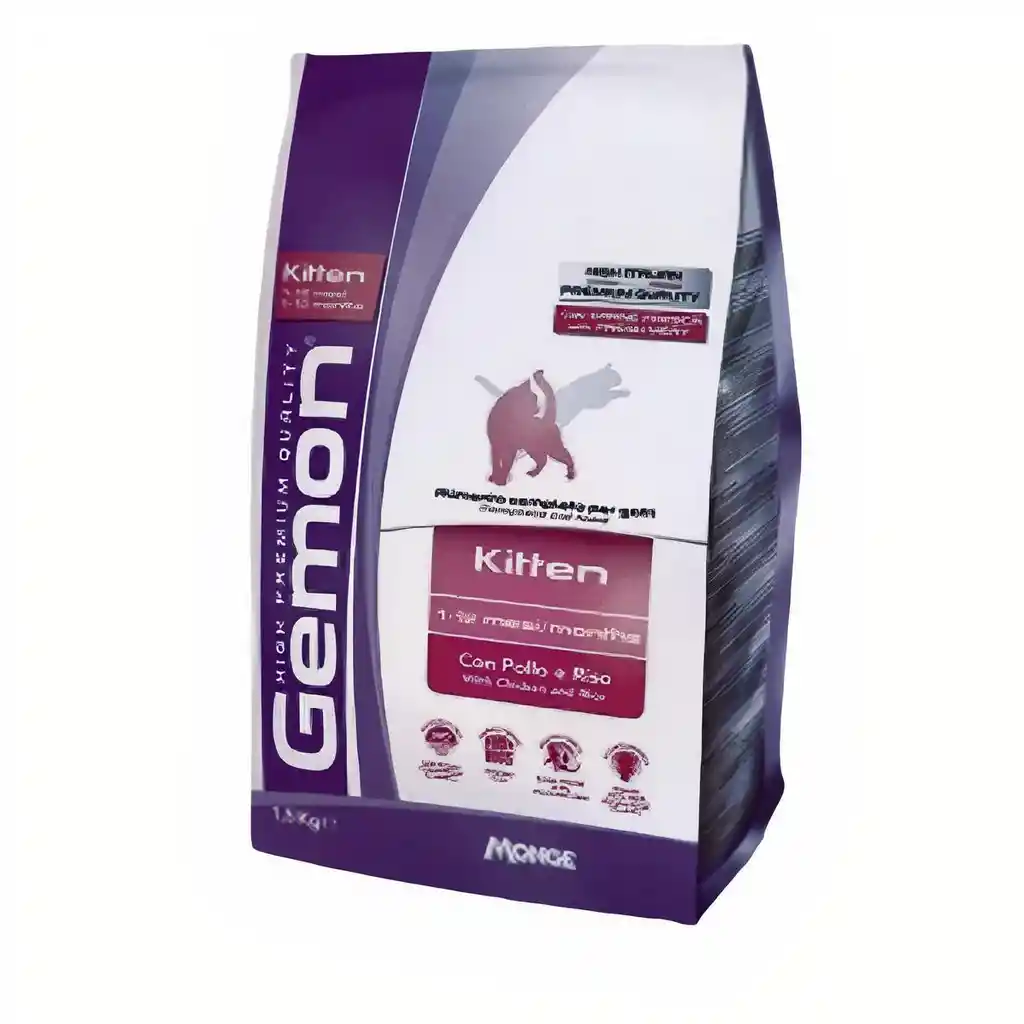 Gemon Alimento Para Gato Cat Kitten Chicken And Rice 1.5 Kg