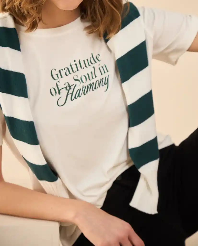 Camiseta Crudo Nevisca Claro Talla L 102G101 Esprit