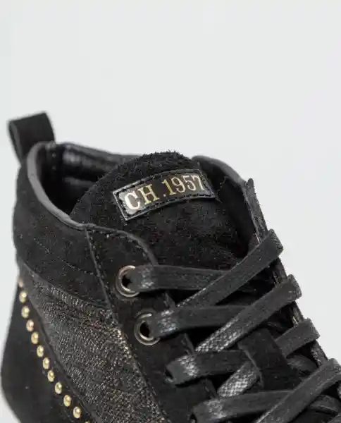 Tenis Hi Top Shimmer Negro Sombrio Ultraoscuro 40 Chevignon