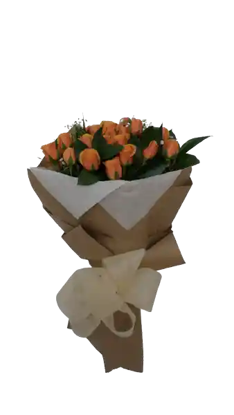 Bouquet Mini Rosas (Spray) Tonos Salmón