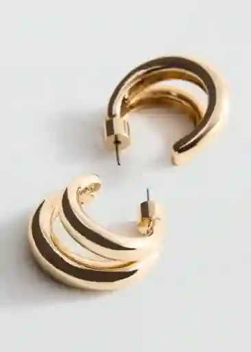 Pendientes Lulu Oro Talla 99 Mujer Mango