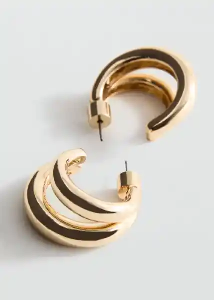 Pendientes Lulu Oro Talla 99 Mujer Mango