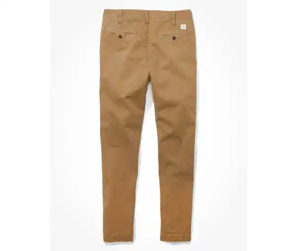 Pantalón Hombre Khaki Oscuro Talla 33 x 30 American Eagle