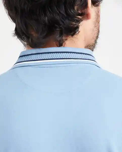 Camiseta Polo Neck Details Azul Provincial Medio L Chevignon