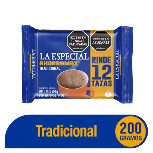 La Especial Chocolate Sucedáneo Barra Cocoa Pasabocas 200 g