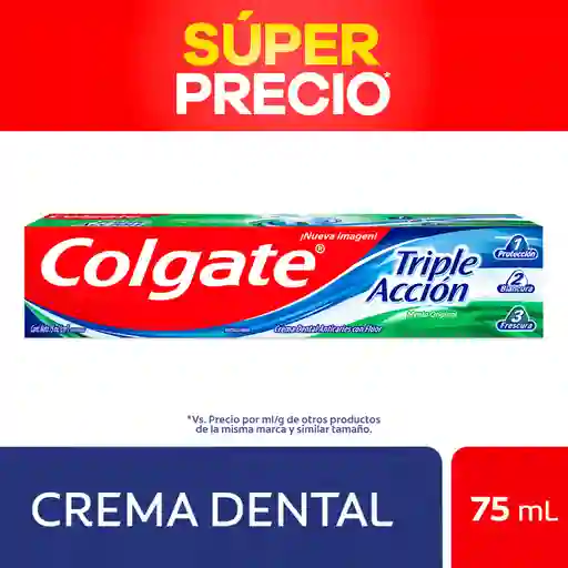 Colgate Crema Dental Triple Acción 75 mL