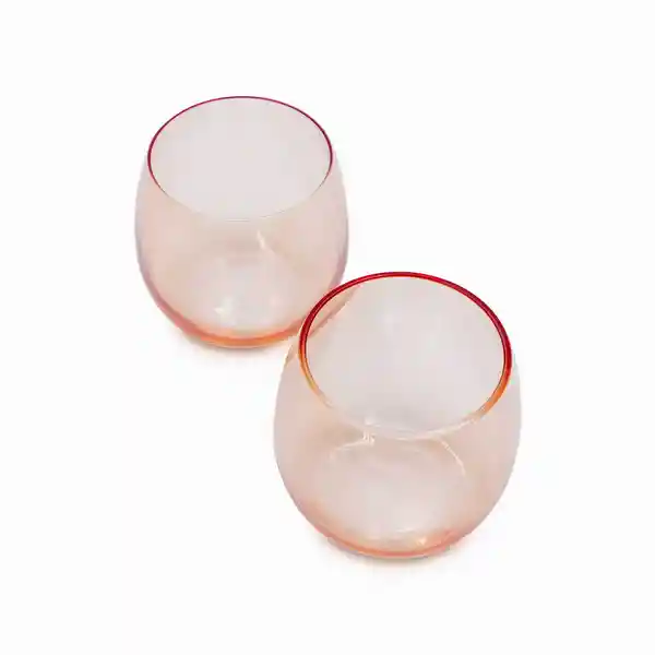 Set Vaso Naya Coral 500 mL Ambiente Gourmet