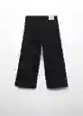 Jean Culotte 6 Tejano Negro Talla 09 Niñas Mango