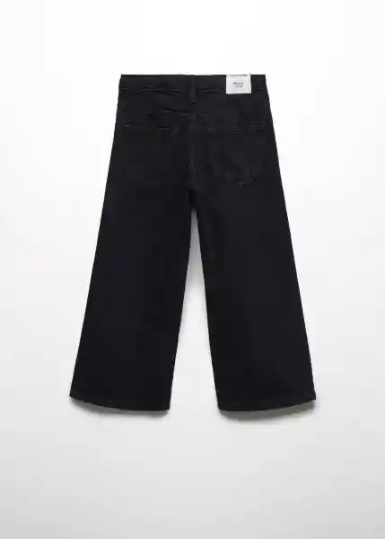 Jean Culotte 6 Tejano Negro Talla 09 Niñas Mango