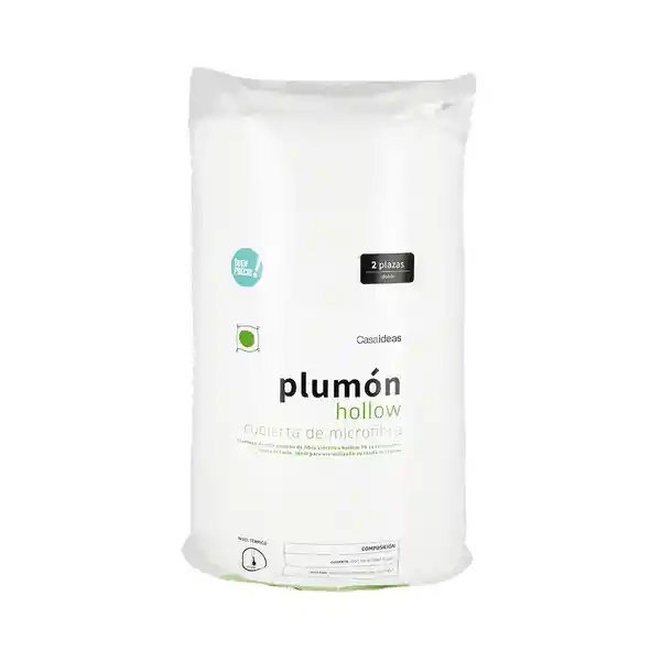 Plumón Hollow Sencillo Blanco Diseño 0001 Casaideas