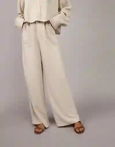Pantalón Mujer Beige Talla MEDIUM 5232109 American Eagle
