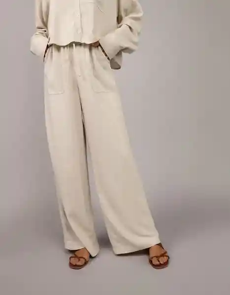 Pantalón Mujer Beige Talla MEDIUM 5232109 American Eagle