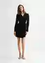 Vestido Crossv Negro Talla 18 Mango Teen Girl Mango