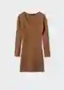 Vestido Kalev Camel Talla L Mujer Mango