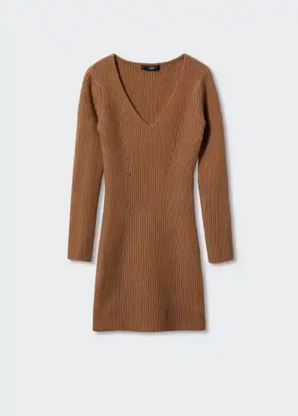 Vestido Kalev Camel Talla L Mujer Mango