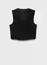 Chaleco Bowery2 Negro Talla XL Mujer Mango