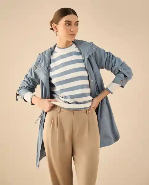 Suéter Tejido Crudo Luna Claro Talla L 162G201 Esprit