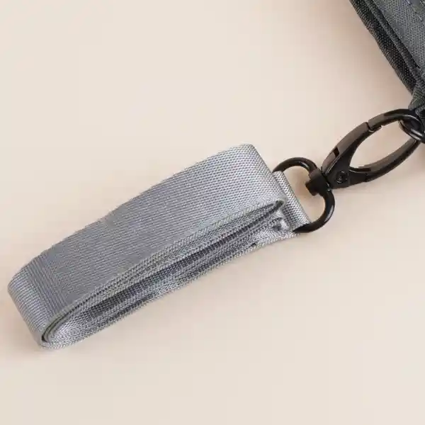 Cartera de Tela Con Correa Serie Gris Miniso