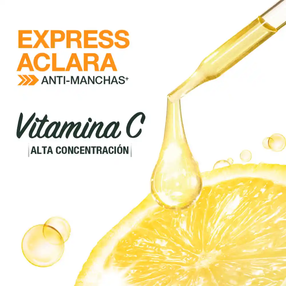 Mascarilla Garnier En Tela Express Aclara Vitamina C 28 gr