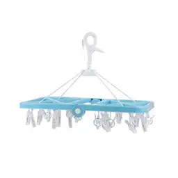 Rejilla de Secado Para Ropa Plegable a Prueba Viento Azul Miniso