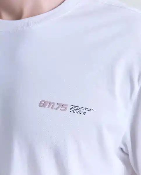 Camiseta Hombre Blanco Talla M 849G000_BLA110601 Americanino