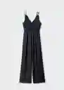 Enterizo Mono Black Negro Talla M Mujer Mango