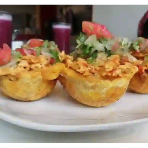 Canastas de Plátano con Pollo X4 Und